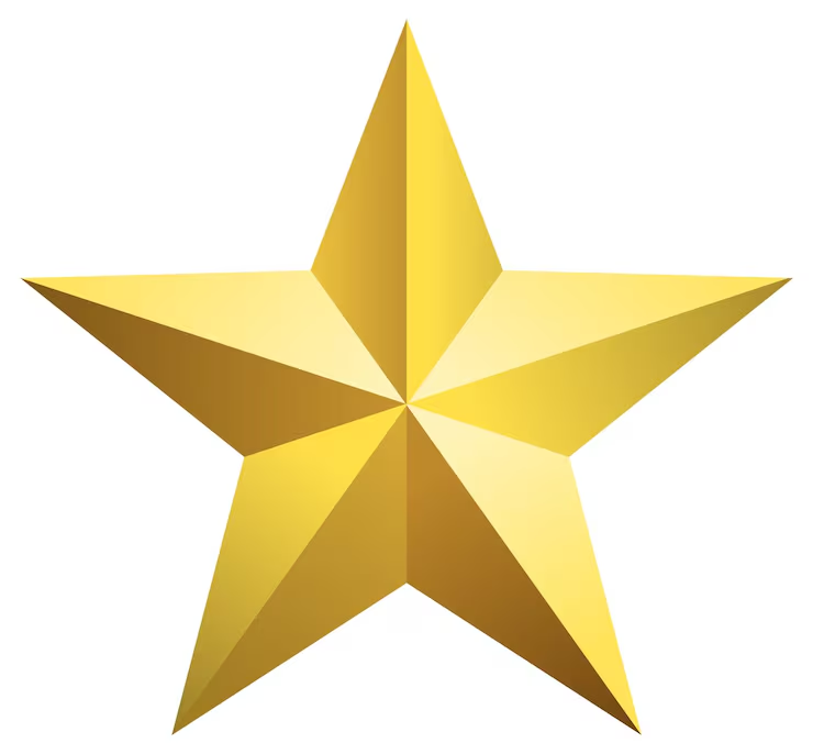 3-Star Golden Logo